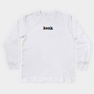 honk - pastel rainbow edition Kids Long Sleeve T-Shirt